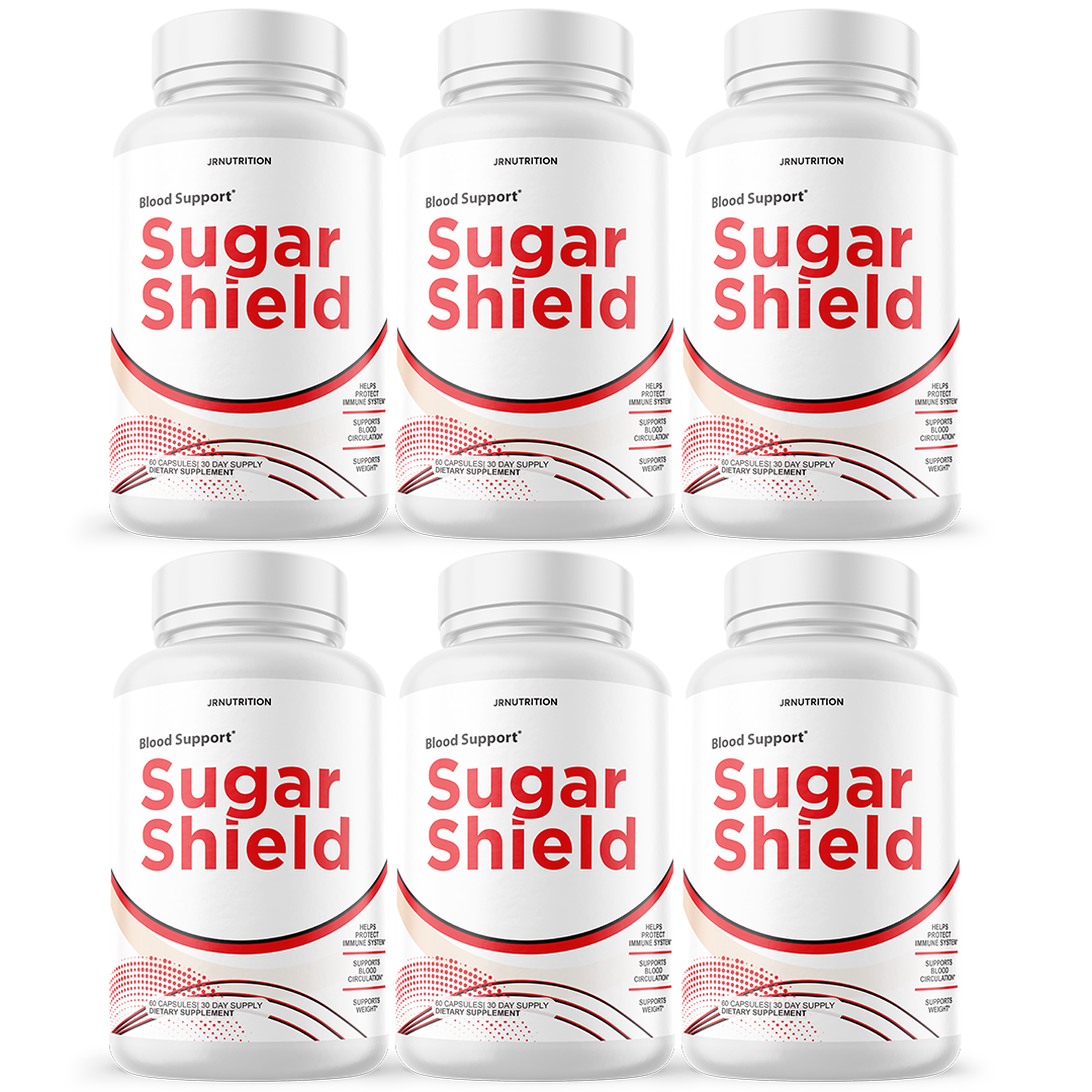 Sugar Shield - Sugar Support Dietary Supplement 60 Capsules (6 Pack)